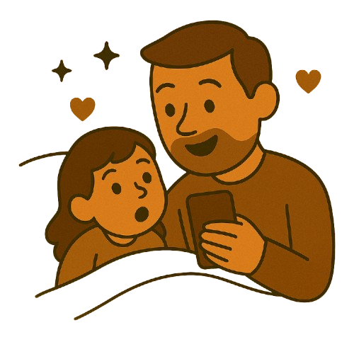 Padre e hija leyendo